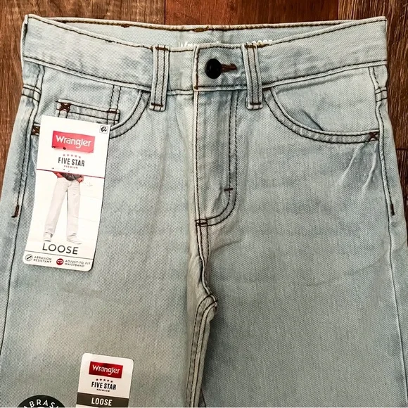 Wrangler Five Star Premium Boys Loose Fit Jeans | 6 R - Picture 9 of 10